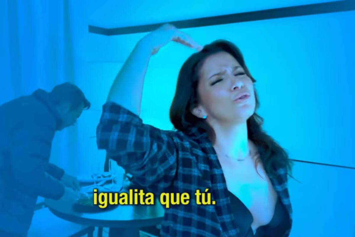 Alessandra Rosaldo y Eugenio Derbez hacen parodia de Shakira y Bizarrap