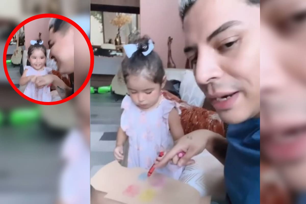 Eduin Caz se roba el corazón de sus fans enseñándole los colores a su hija