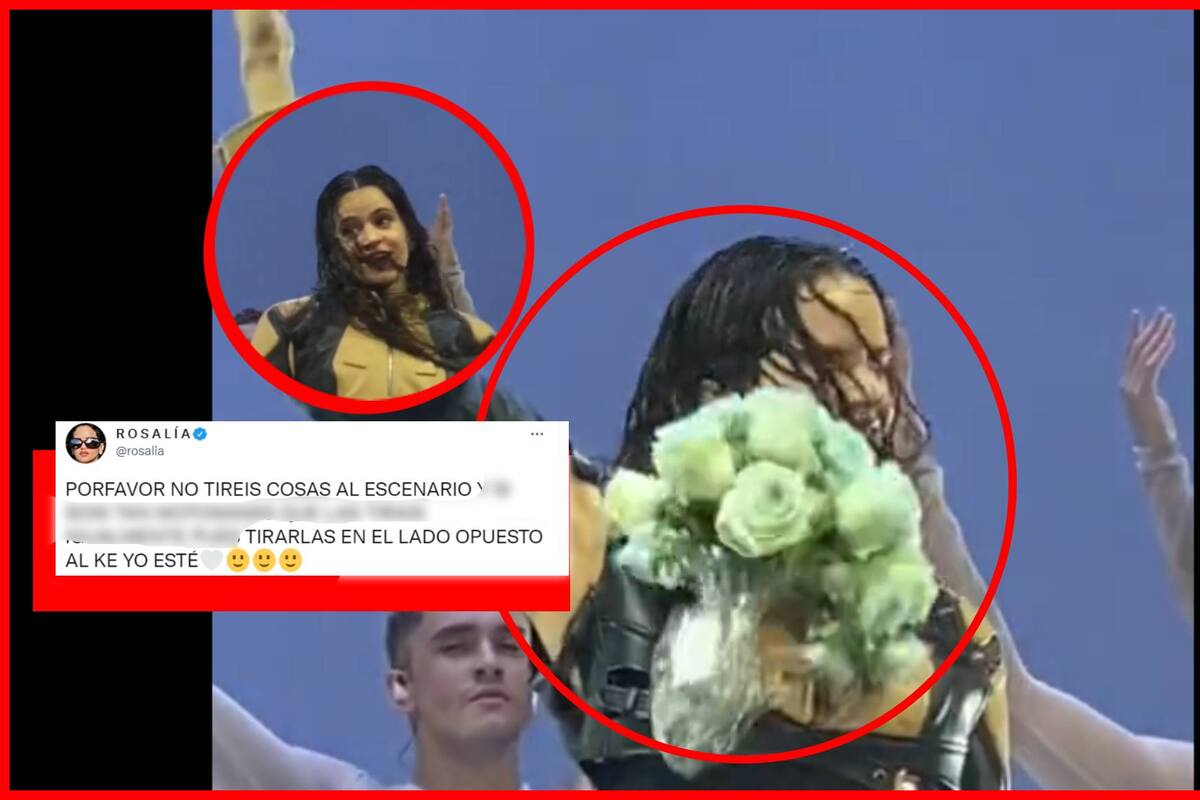 Rosalía manda mensaje a todos los que le avientan regalos al escenario