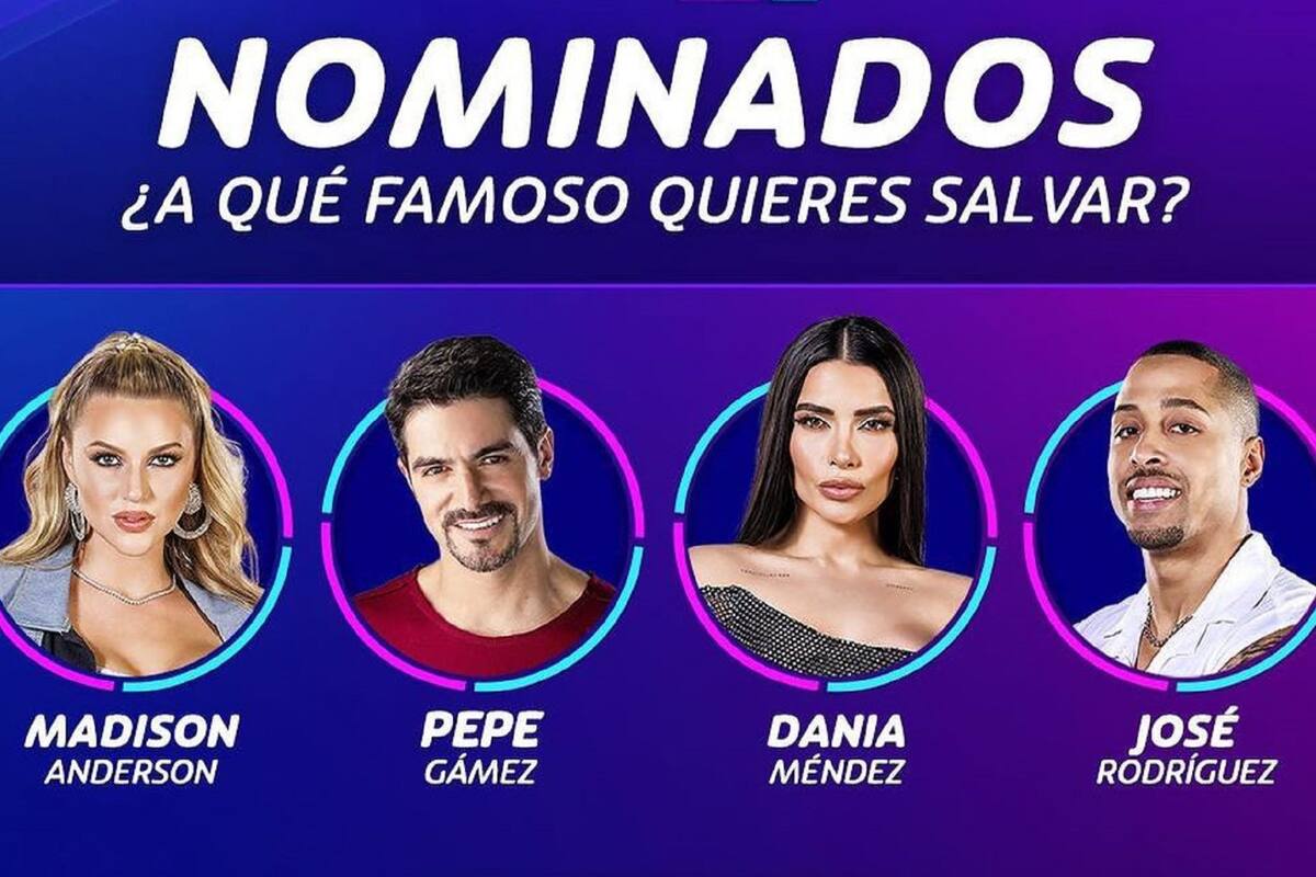 "La Casa de los Famosos 3": Dania Méndez, Pepe Gámez, José Rodríguez y Madison Anderson son nominados