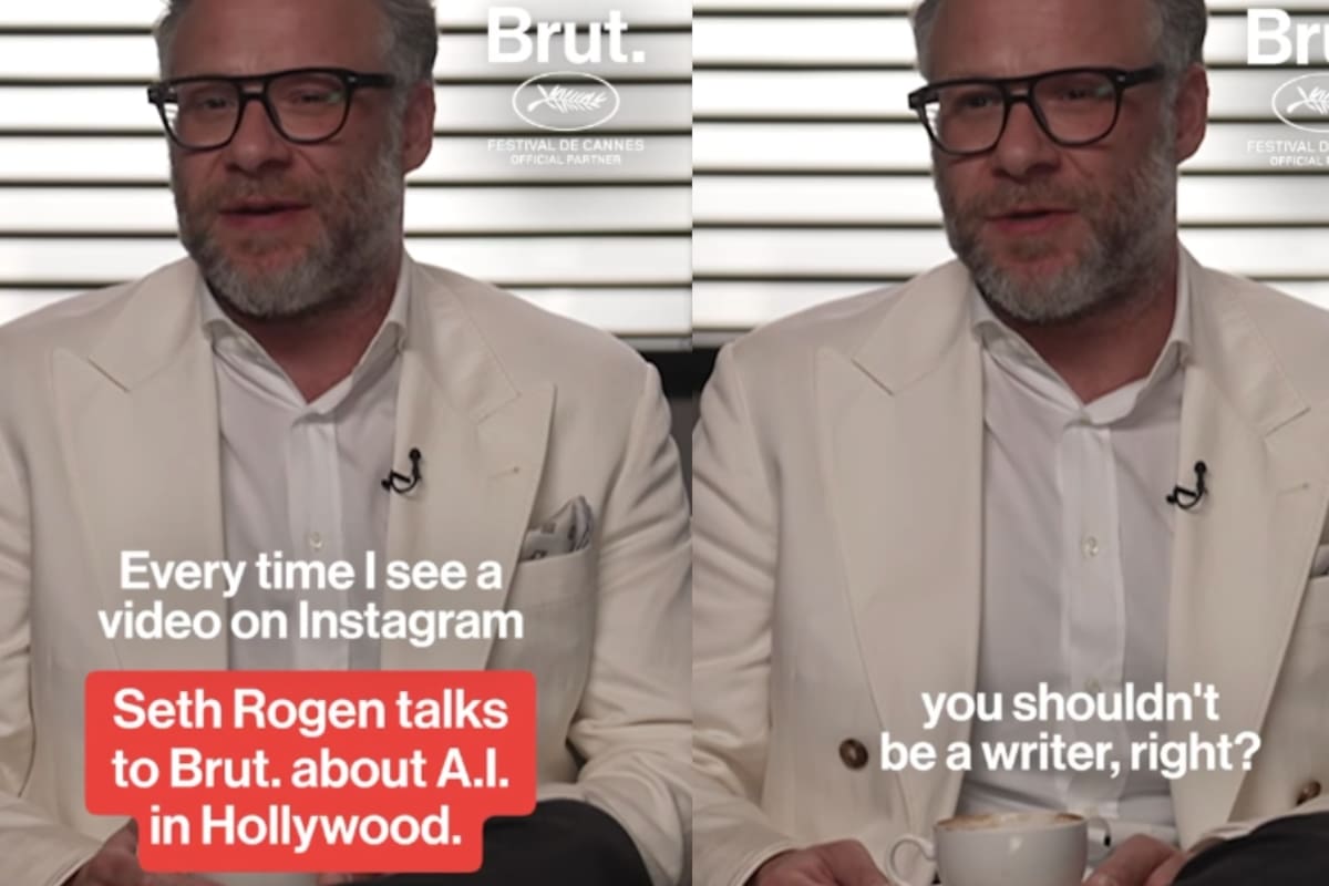 “Seth Rogen arremete contra el uso de IA: ‘Si evitas el proceso y usas IA, no eres escritor’”
