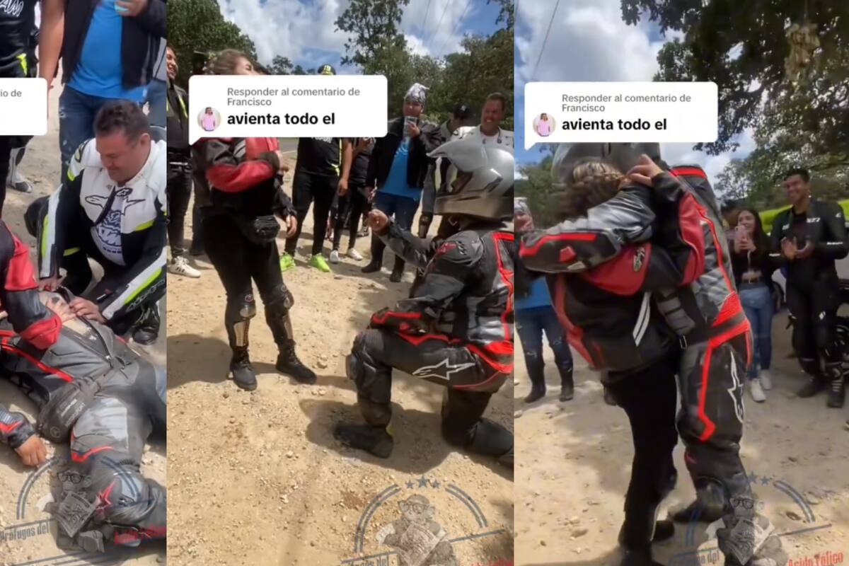 Propuesta de matrimonio con un giro inesperado: Finge un accidente en moto para sorprender a su novia