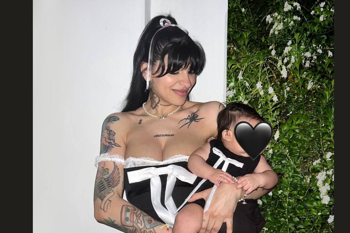 Christian Nodal y Cazzu presumen el vestuario de lujo de su hija