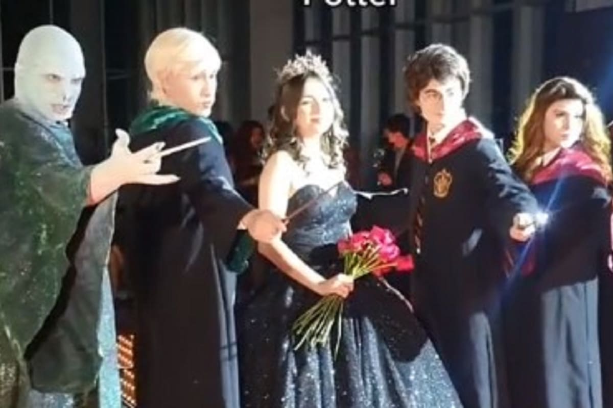 VIDEO: Jovencita festeja sus XV años con temática de "Harry Potter" y se hace viral