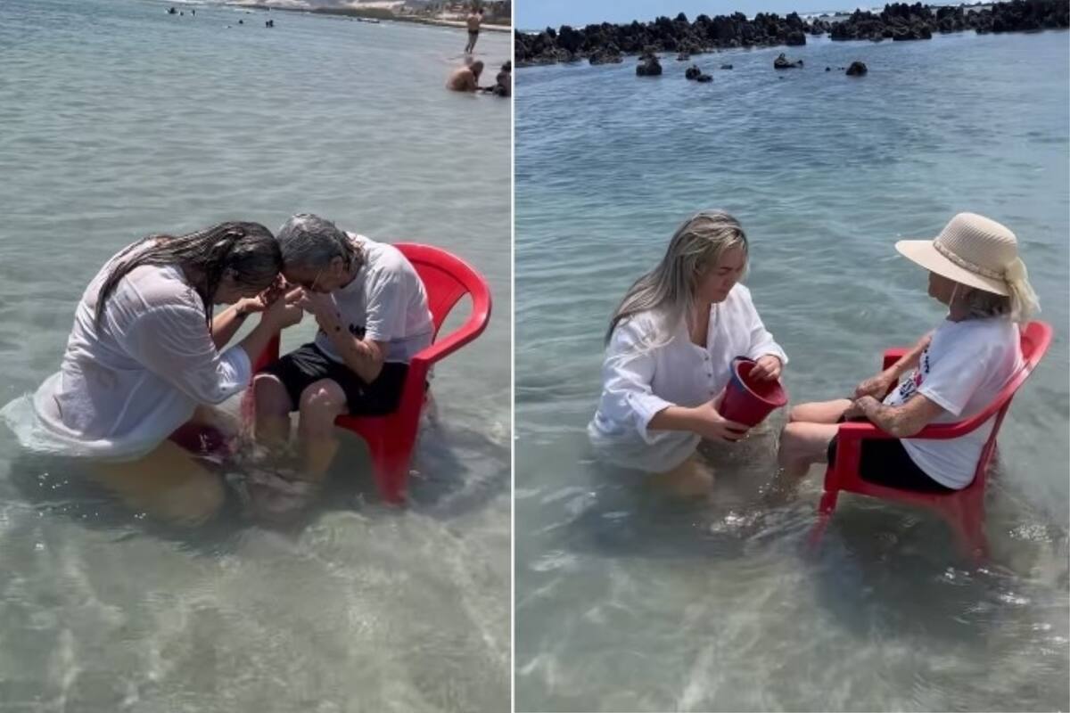 VIDEO VIRAL: Nieta lleva a su abuelita de 94 años a conocer el mar y esta fue su reacción