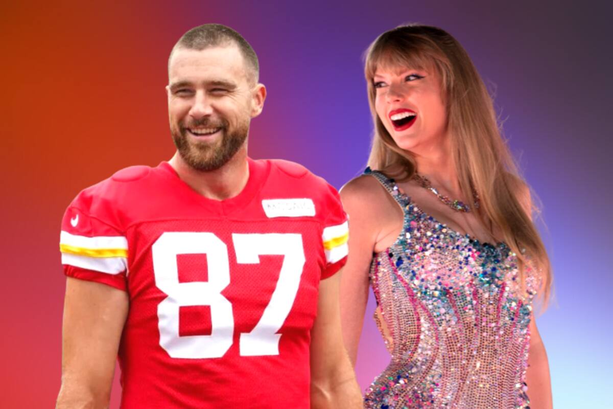 ¡Travis Kelce y Taylor Swift se dan su primer beso en público! (FOTO)