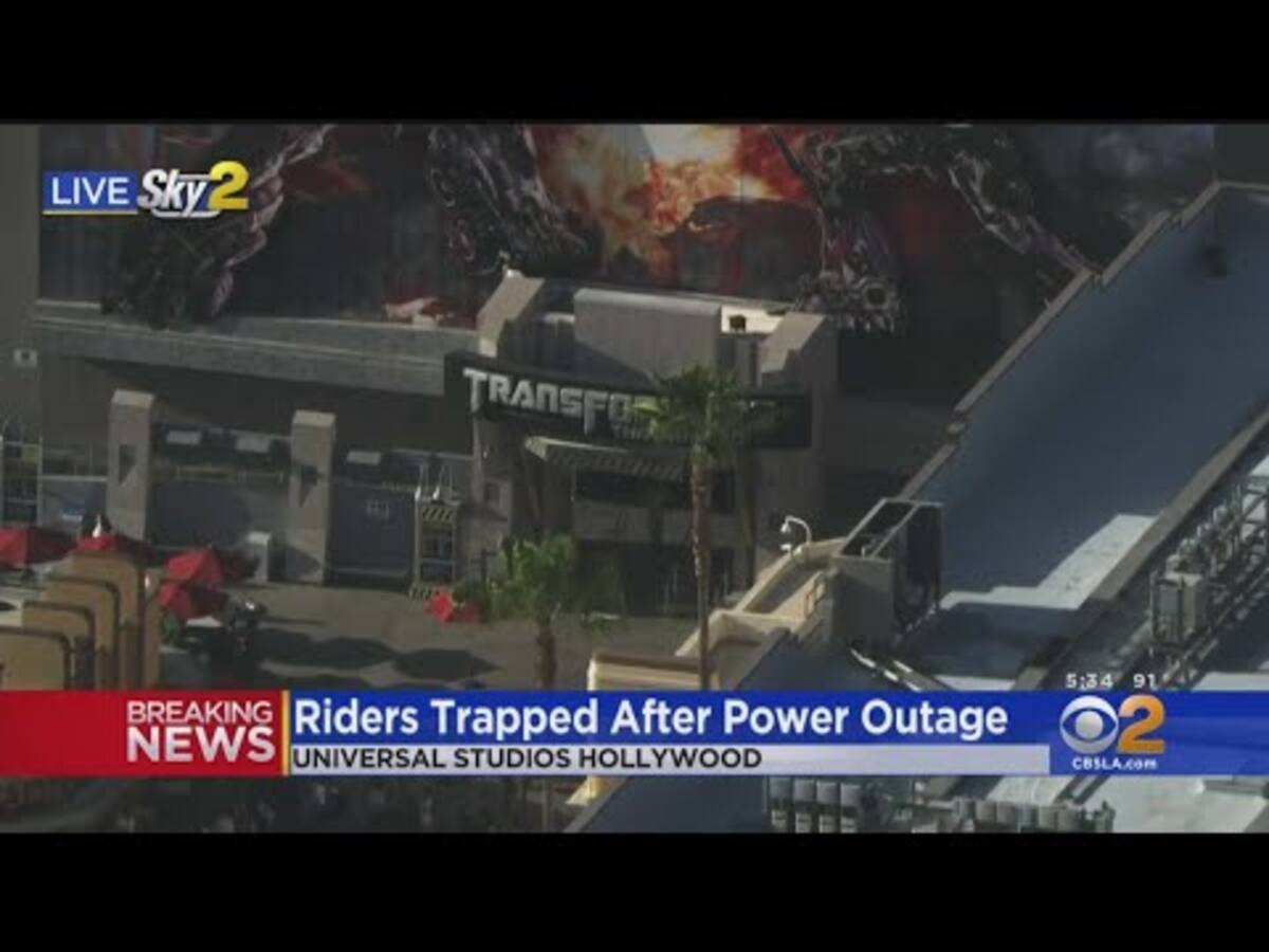 Accidente en Universal Studios Hollywood.