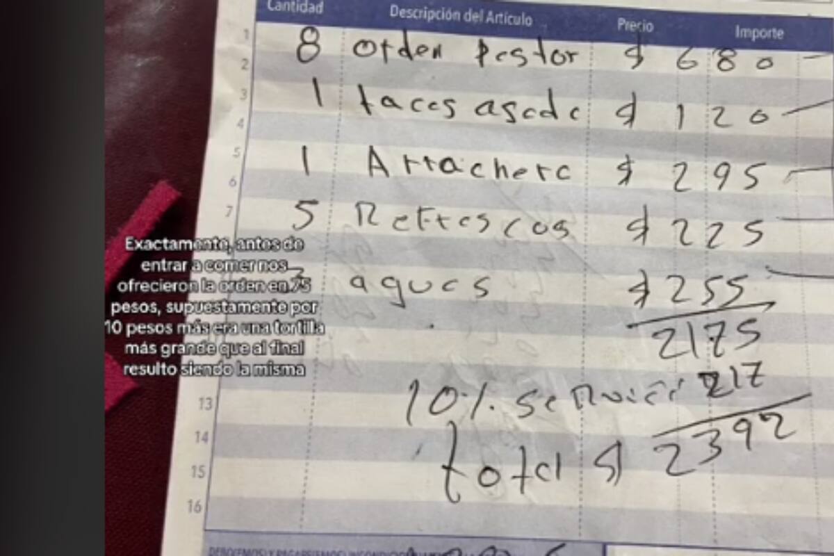 TikTok: Pareja denuncia estafa en una taquería de una feria