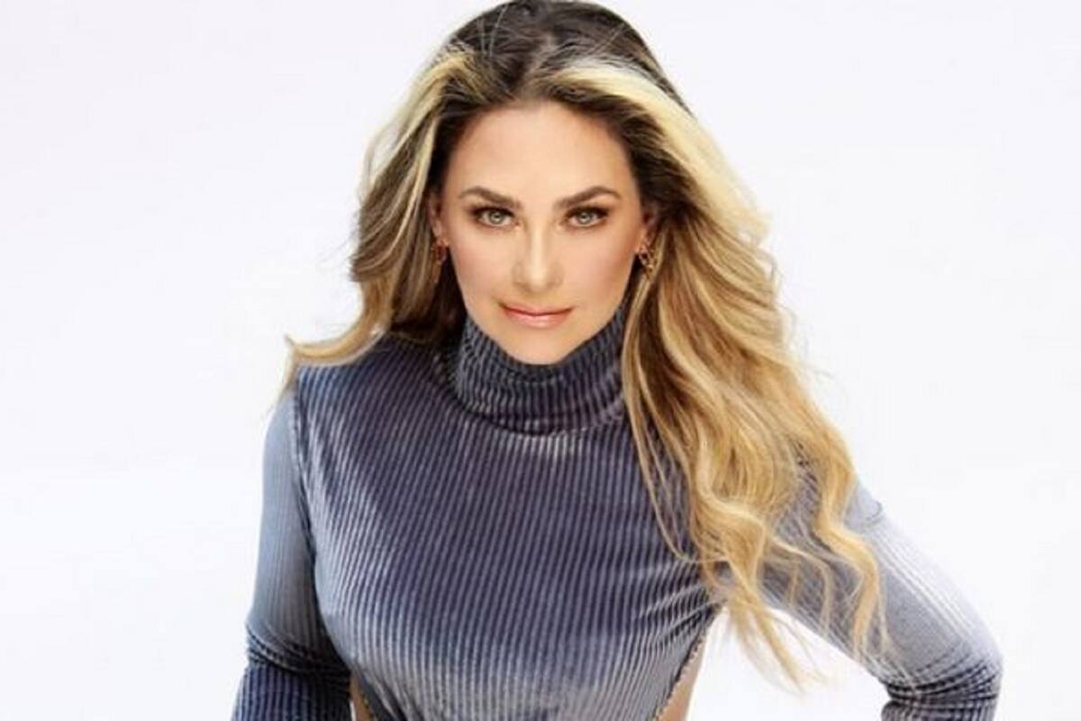 Aracely Arámbula enamora a todos posando con ropa de encaje frente al espejo