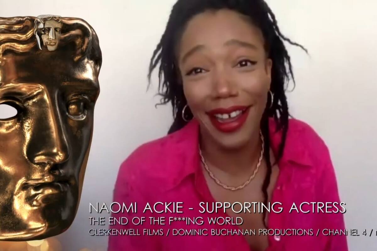 Naomi Ackie olvidó sus anteojos en cama y no se dio cuenta que ganó el BAFTA por The End Of The F***ing World