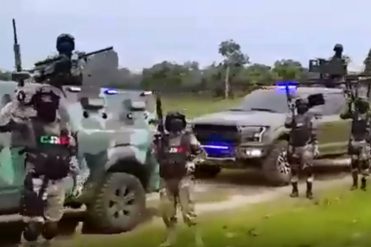 “Pura gente del señor Mencho”: Caravana exhibe al CJNG con equipo militar