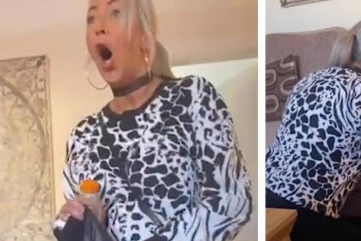 Abuela se vuelve viral por su amorosa reacción al conocer a su nieto