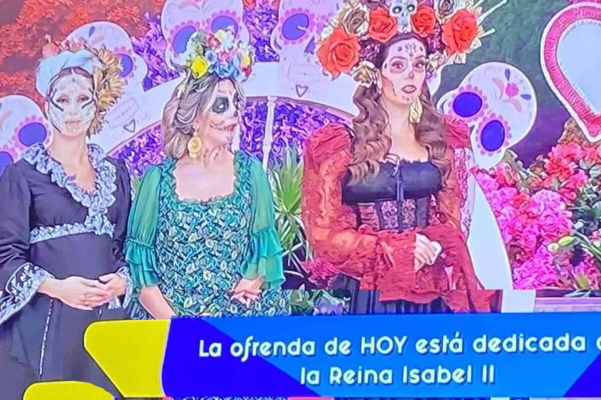 Se mofan de programa "Hoy" por poner ofrenda a la Reina Isabel II: “Ni te topo”