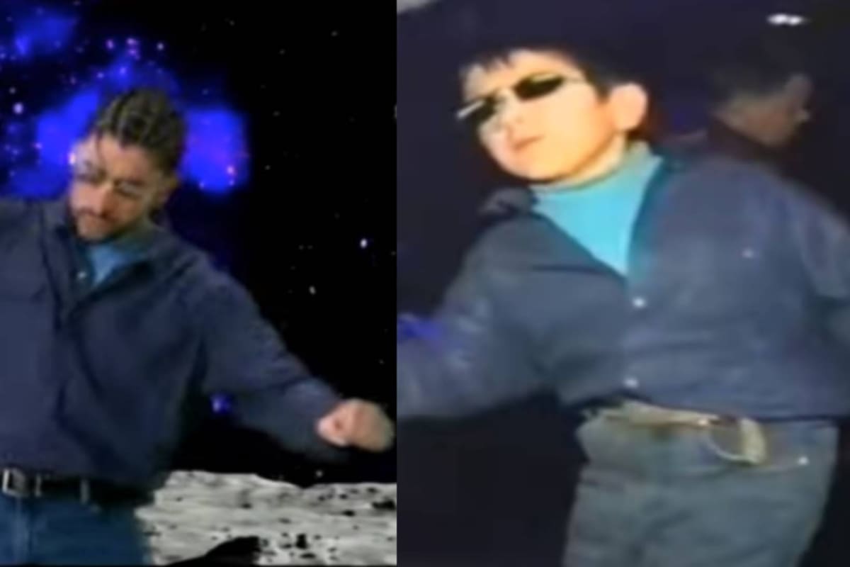 Bad Bunny recreó el famoso meme viral del niño que baila música disco