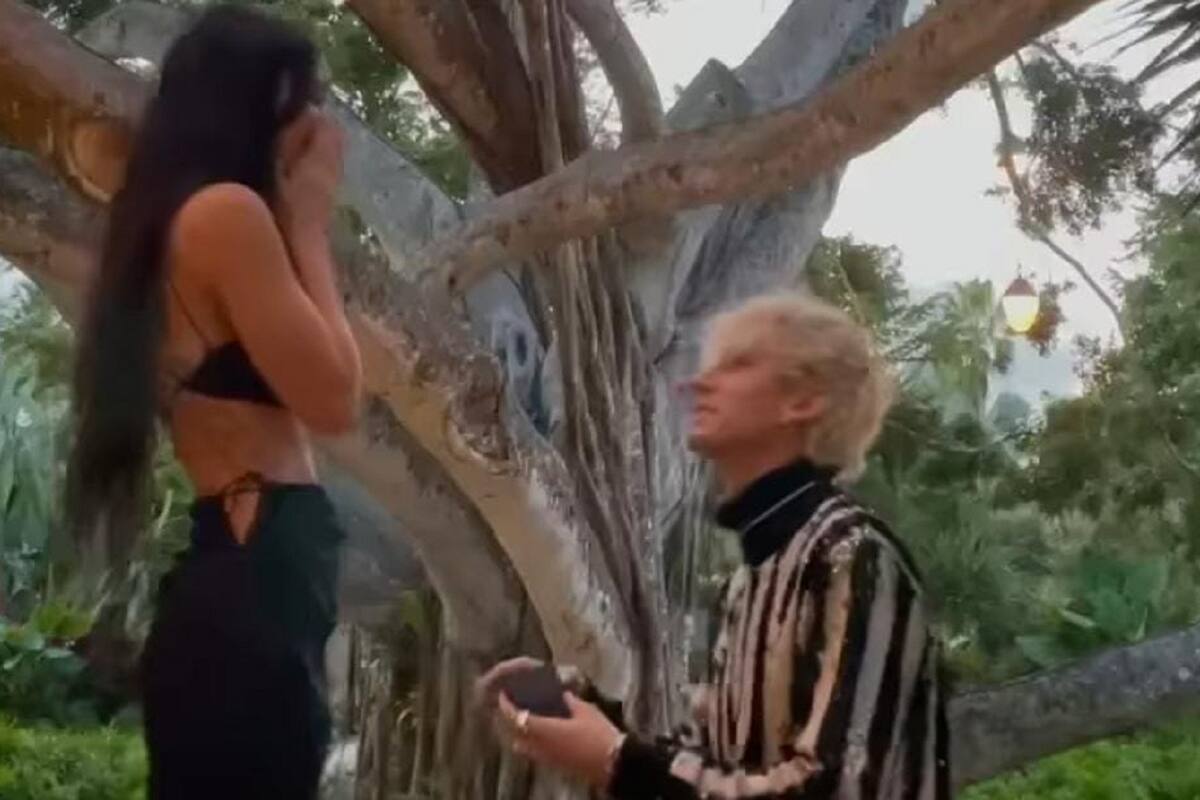 Así fue la romántica pedida de mano de Machine Gun Kelly a Megan Fox