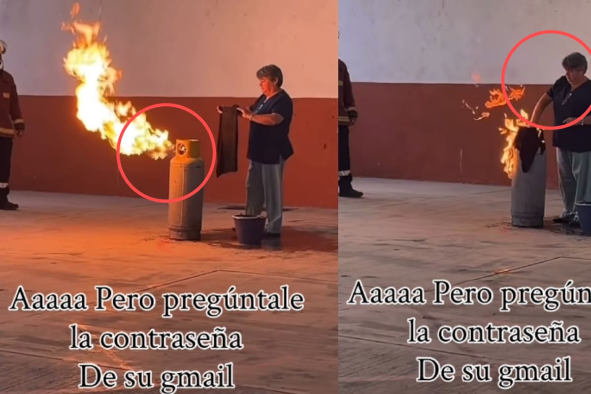 “La señora: siéntense, que yo me encargo.”: mujer supera a los bomberos y extingue el incendio sola frente a ellos