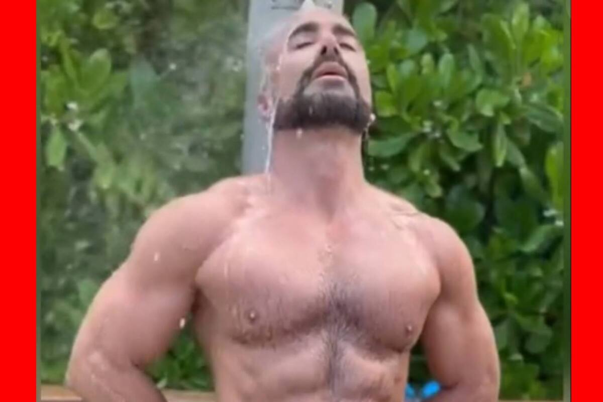 Diego Di Marco provoca a sus fans bañándose con pequeño traje de baño