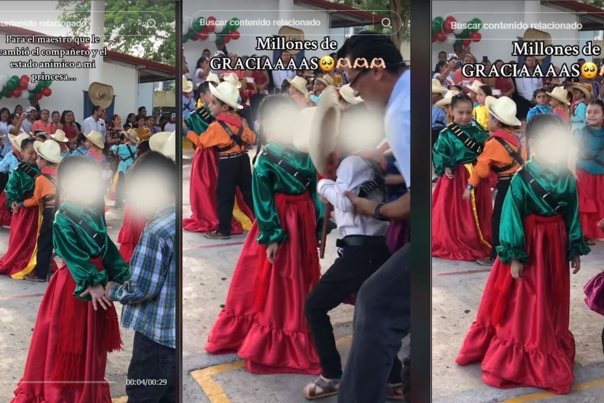VIRAL: Maestro cambia a niño que no quería bailar con una compañera por otro