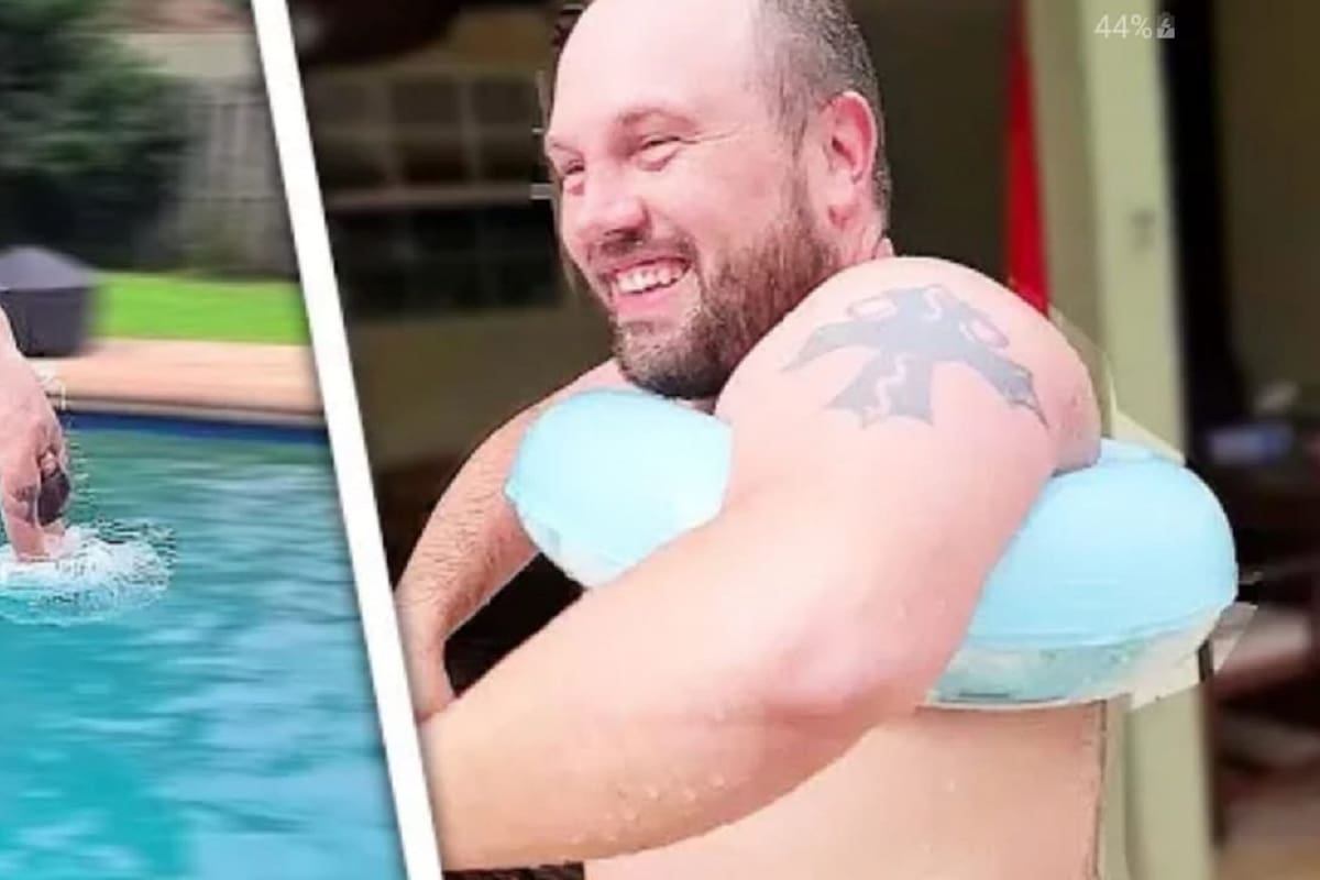 VIDEO VIRAL: Hombre se da un clavado y logra a travesar un pequeño flotador
