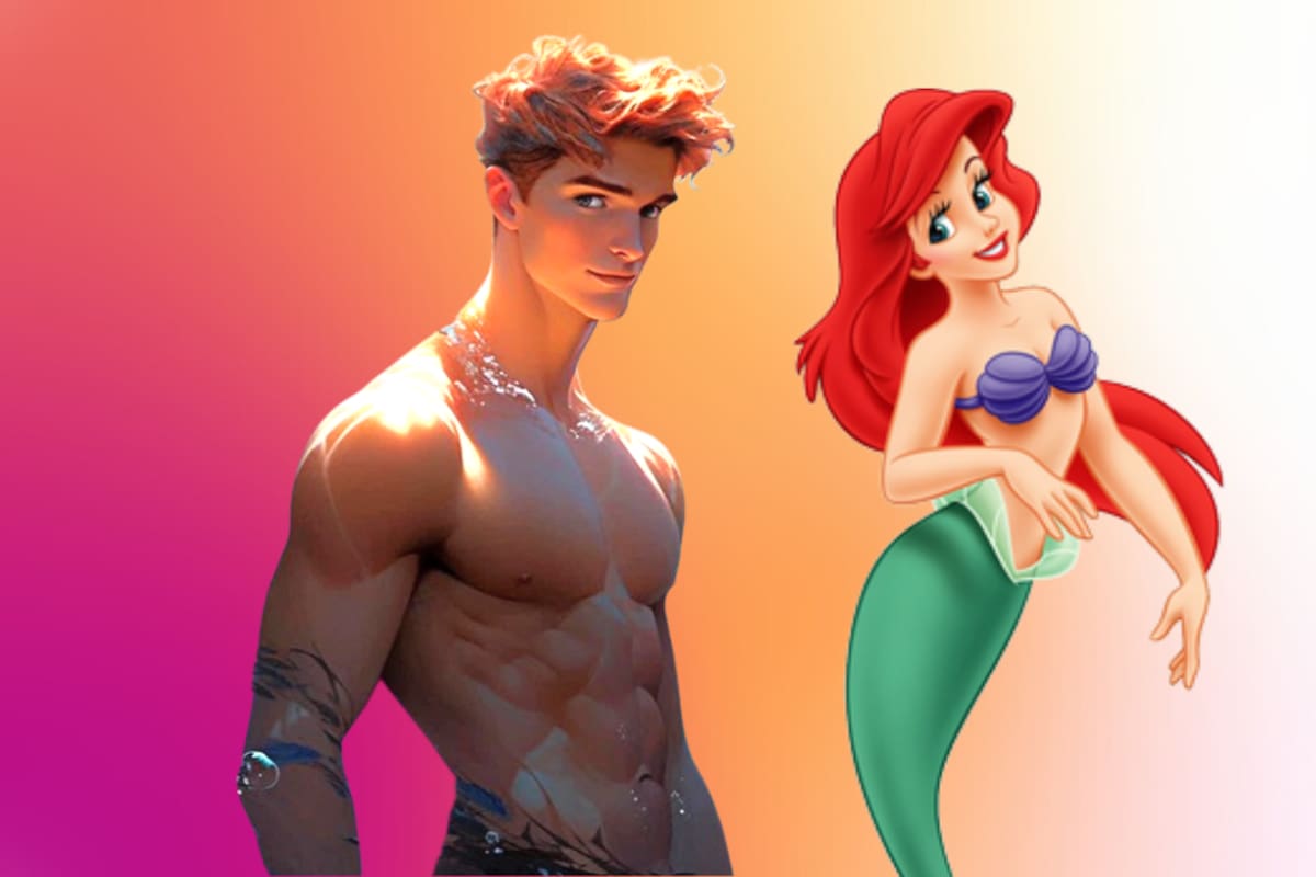 Así se verían las princesas de Disney si fueran hombres guapos y musculosos, según una Inteligencia Artificial