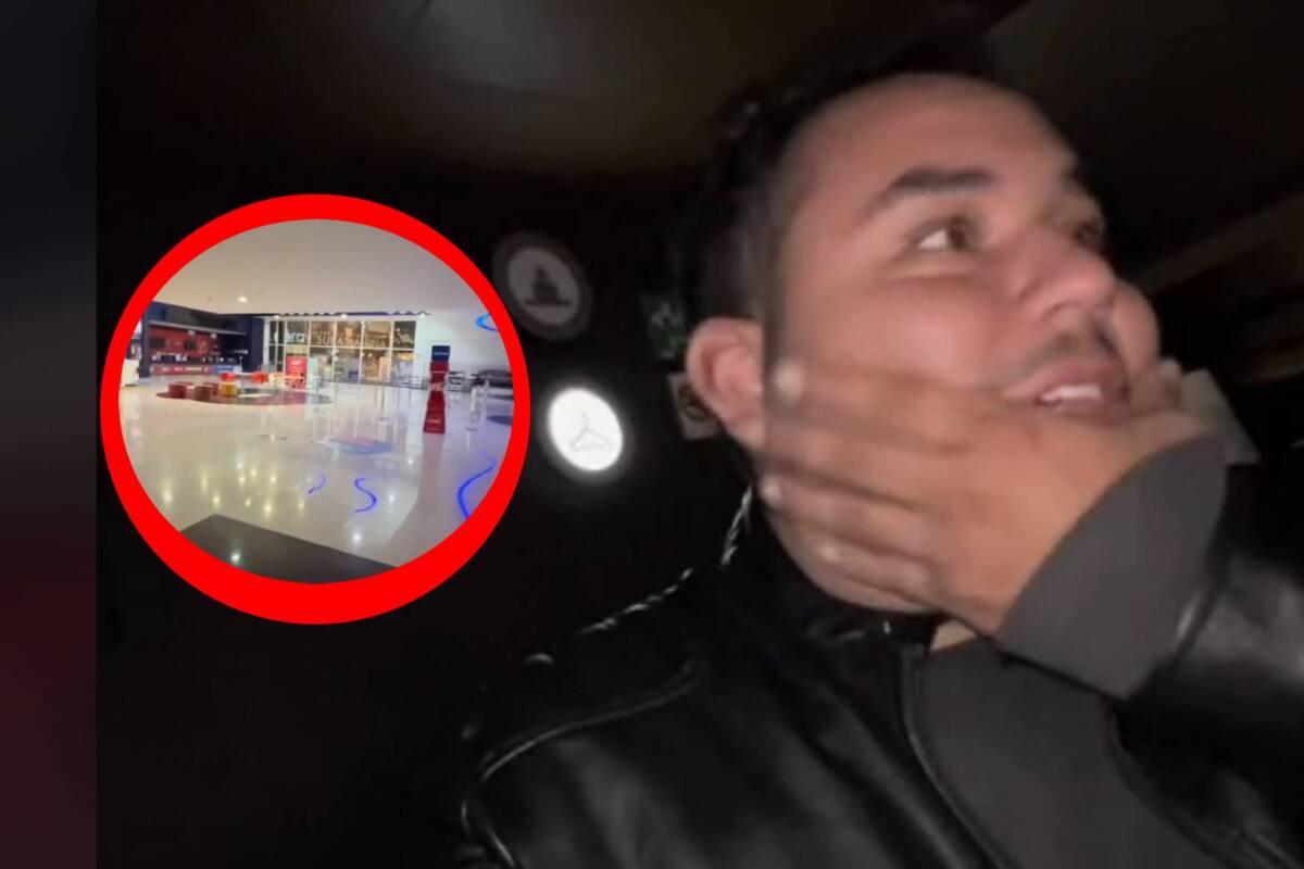 Joven se queda encerrado en el cine de noche y se vuelve viral