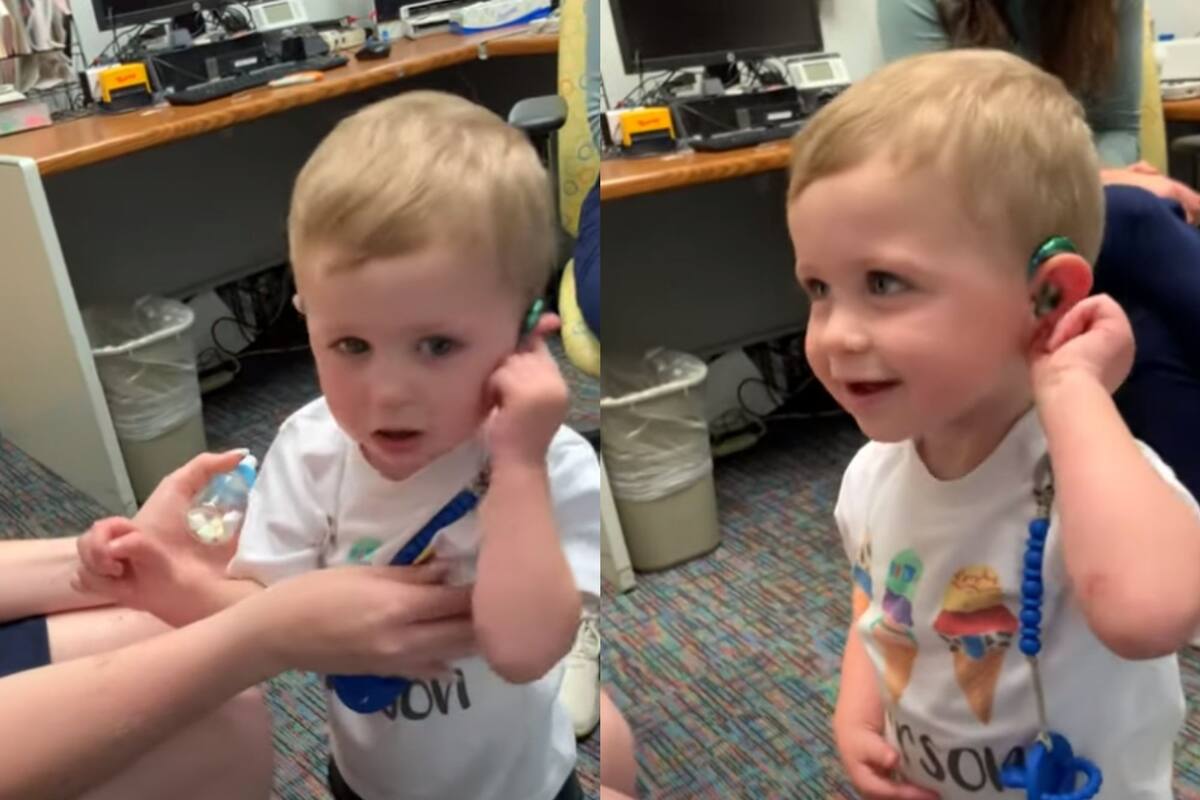 VIDEO: Niño escucha el mundo por primera vez y esta es su reacción