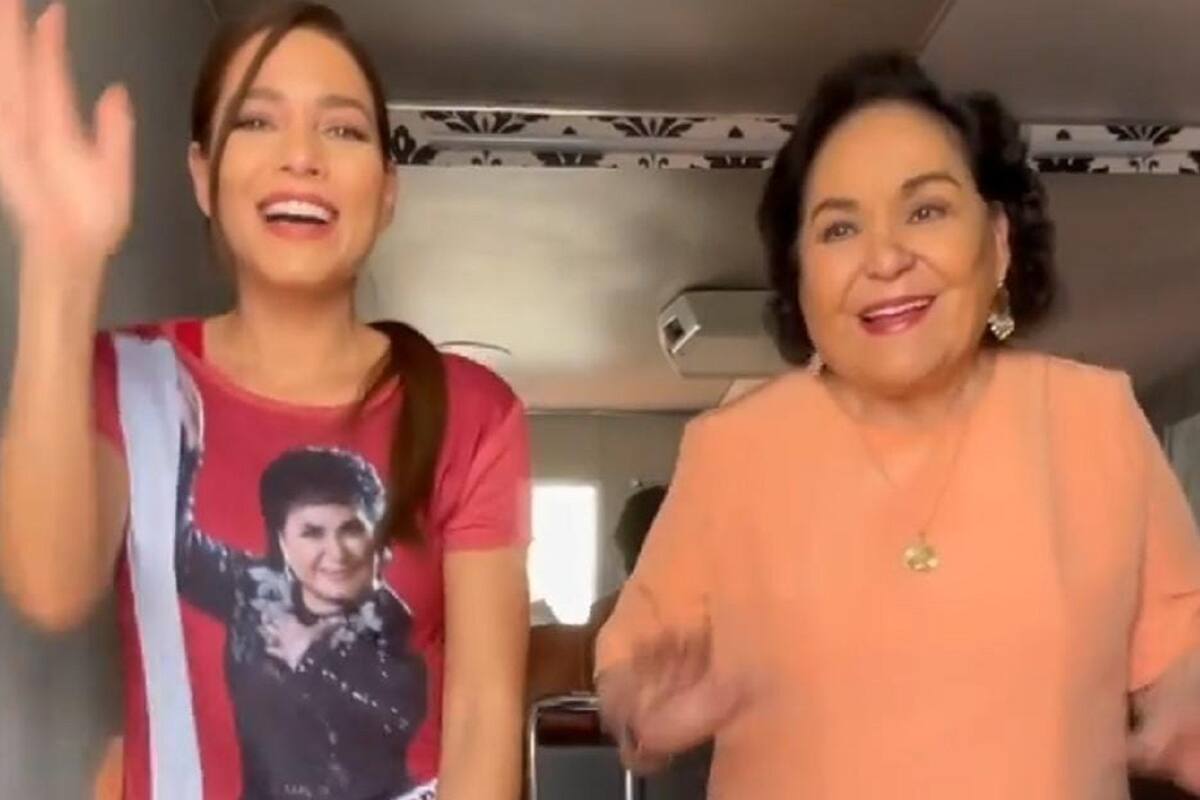 Carmen Salinas causa sensación en TikTok al aparecer bailando a lado de su hija