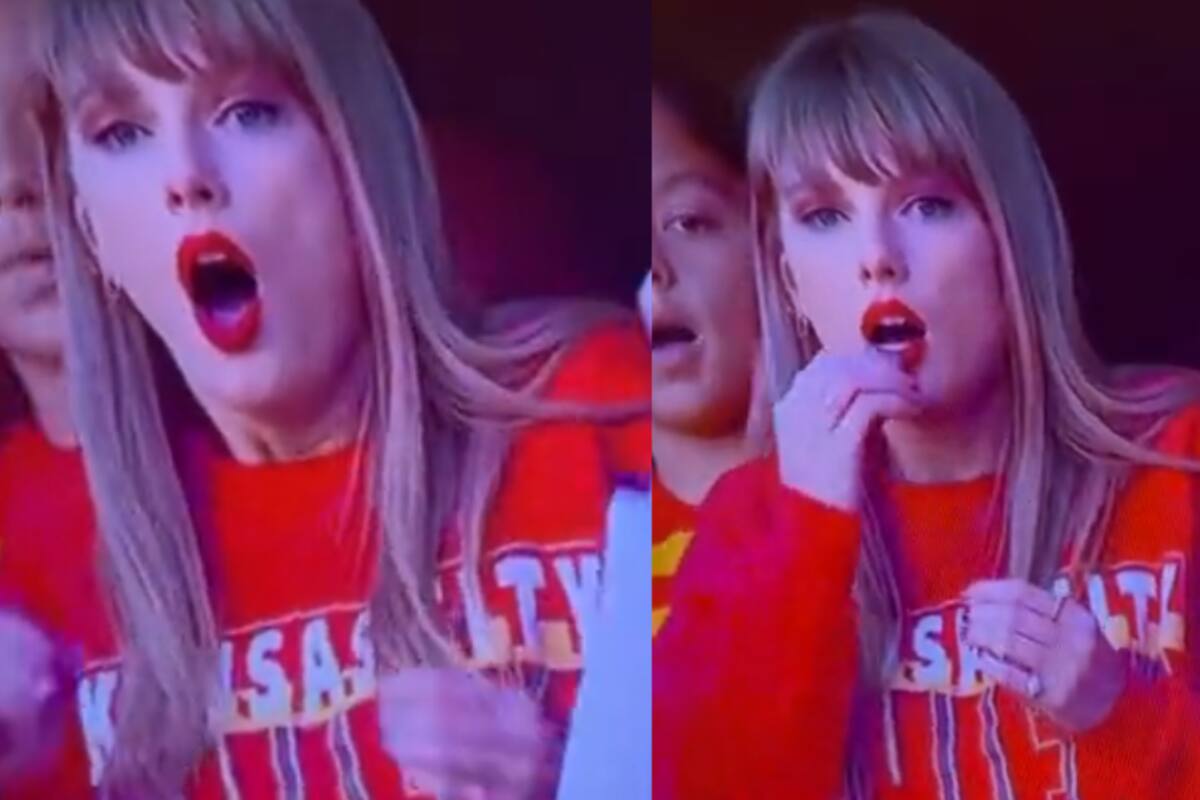 VÍDEO: ¡así reaccionó Taylor Swift al ver una fuerte caída de Travis Kelce en el campo!