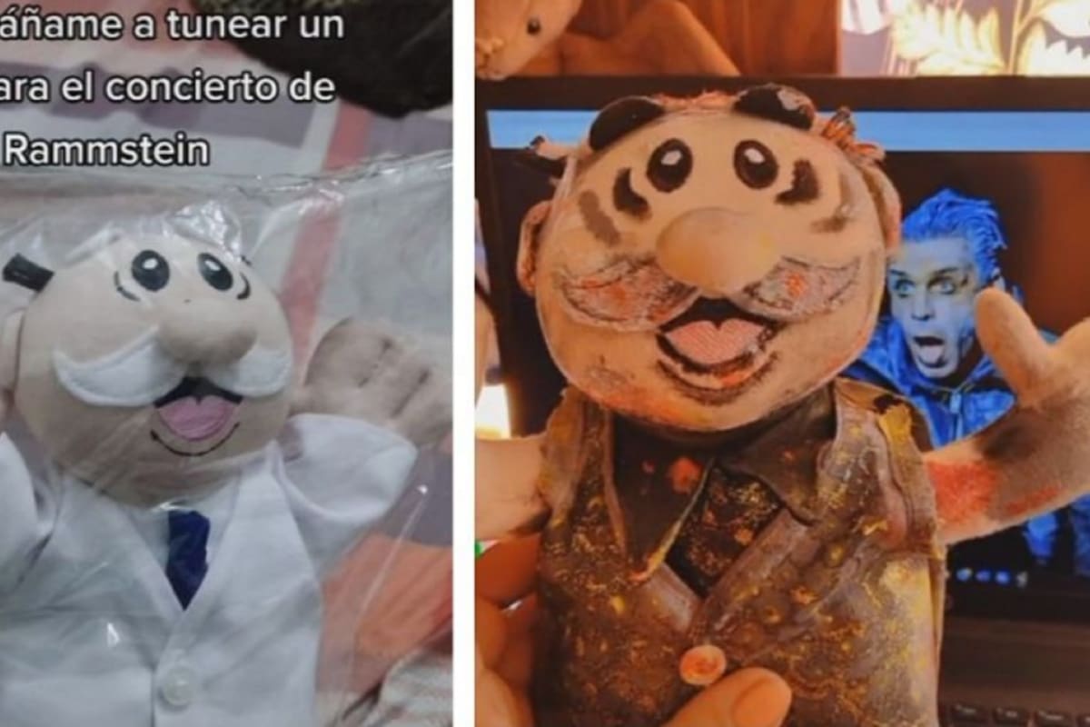 Tiktoker ya tiene listo al peluche del Dr Simi "metalero" que lanzará a Rammstein