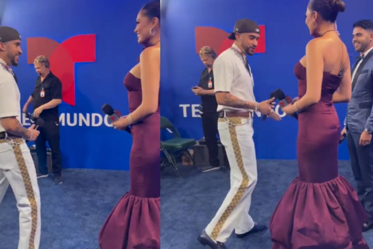 ¡Se le fueron los ojos! Bad Bunny se rinde ante la belleza de Andrea Meza