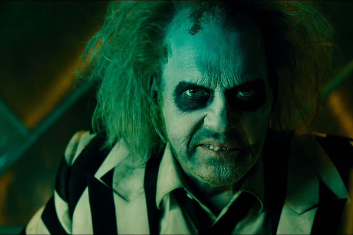 “Beetlejuice, Beetlejuice”: El fantasma verde regresa más de 30 años después y este es el primer vistazo de la secuela