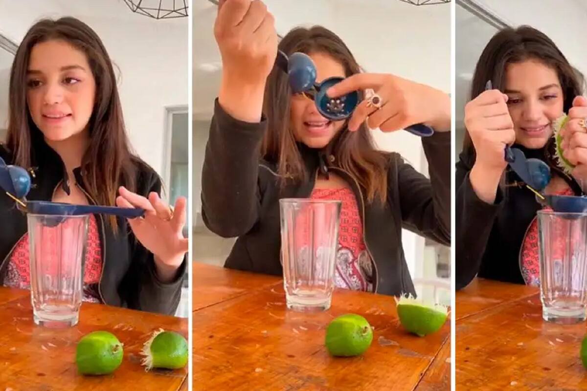 Joven conoce el exprimidor de limones y "enseña" cómo se usa, ¿vivimos engañados?