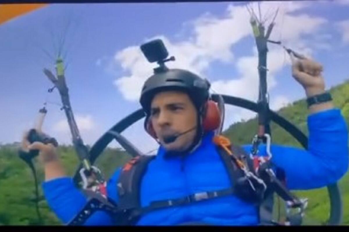 Aterradoras imágenes: Así fue la caída de Vadhir Derbez en paramotor que casi acaban con su vida