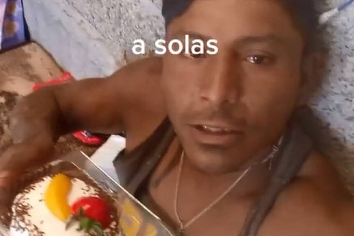 VIDEO VIRAL: Albañil llora tras festejar su cumpleaños solo y no poder compartir su pastel