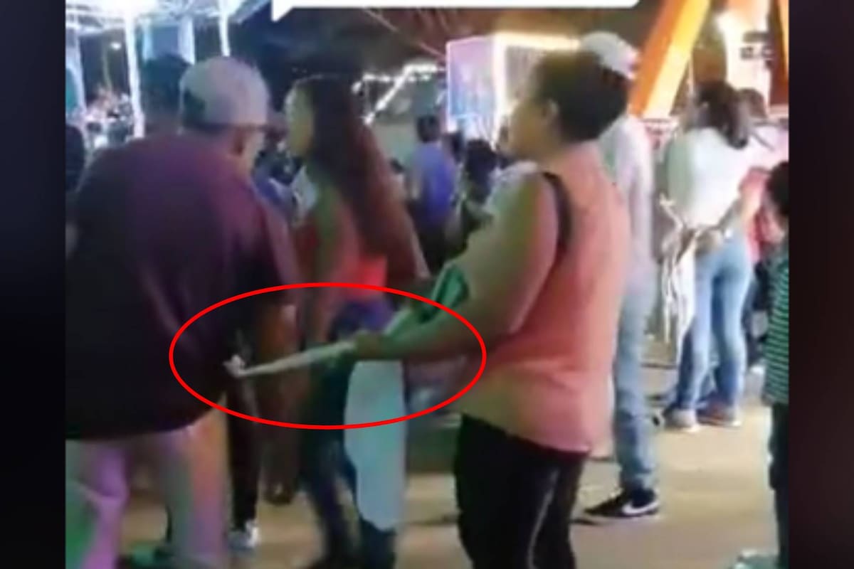 VIDEO: Mujer amarra a su marido borracho para que no se le vaya