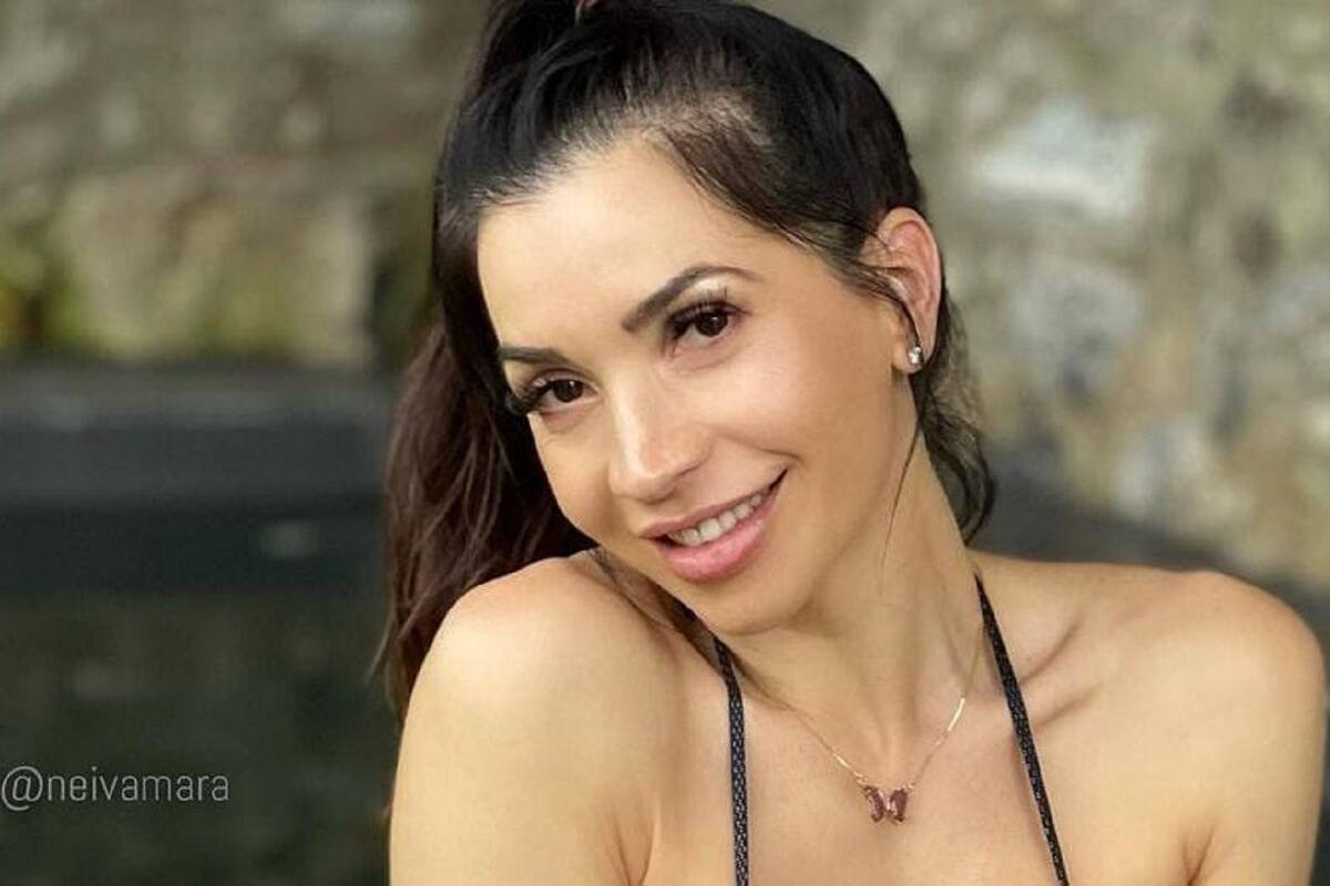 Neiva Mara provoca los suspiros de sus fans al modelar su bikini desde la piscina