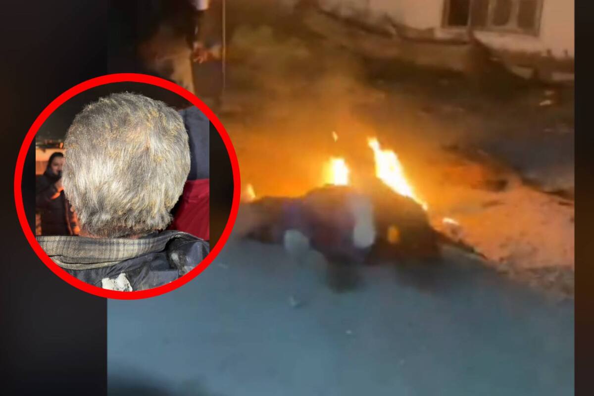 VIRAL: Hombre termina chamuscado por caer en una fogata mientras bailaba