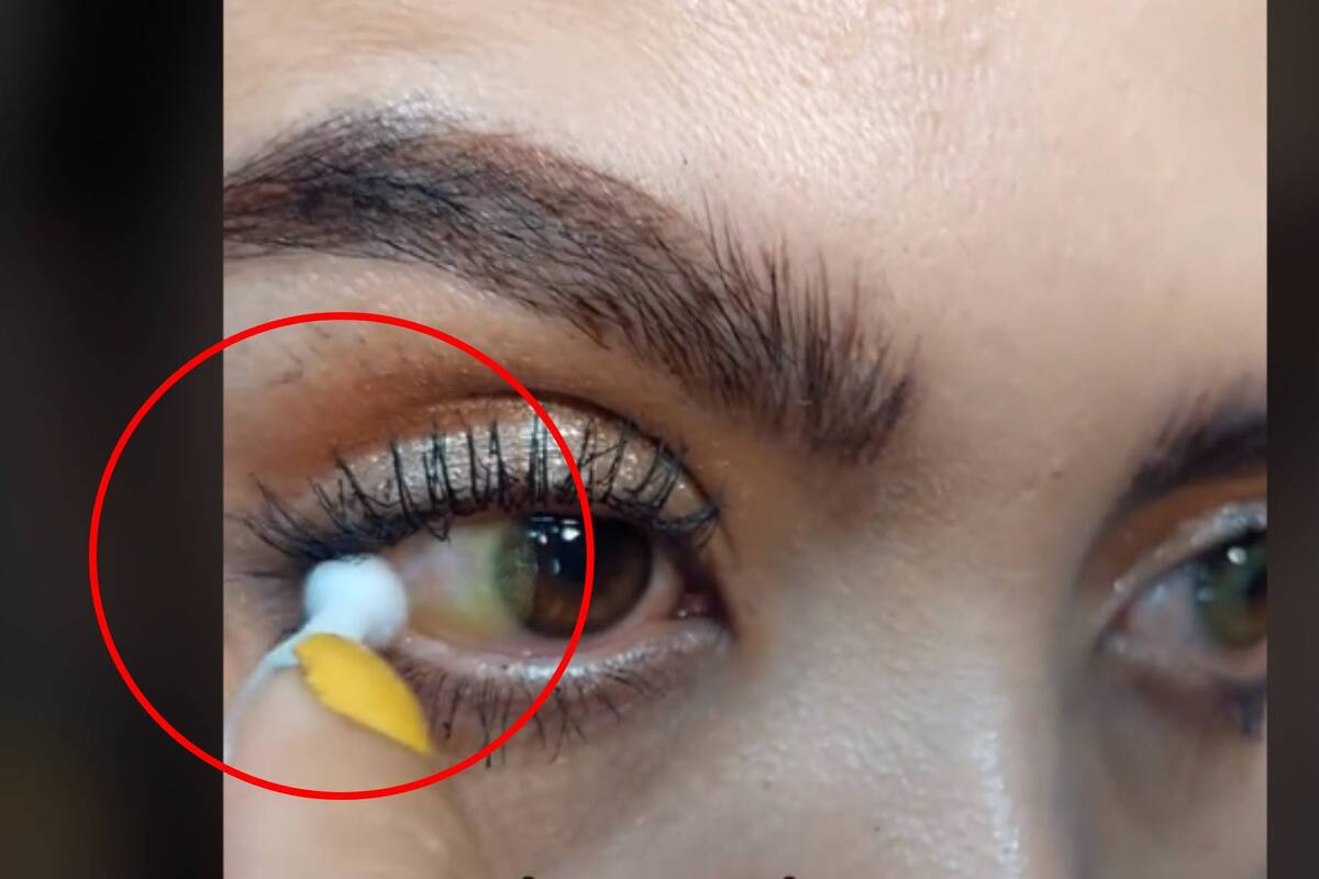 TIKTOK: Mujer casi se saca un ojo al intentar quitarse un lente de contacto
