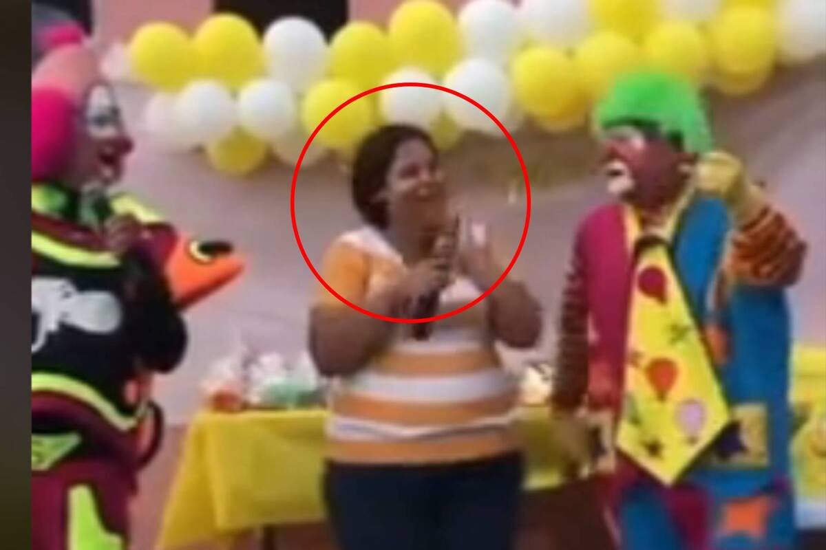 VIDEO: Mujer se pasa de sincera en dinámica de piñata infantil