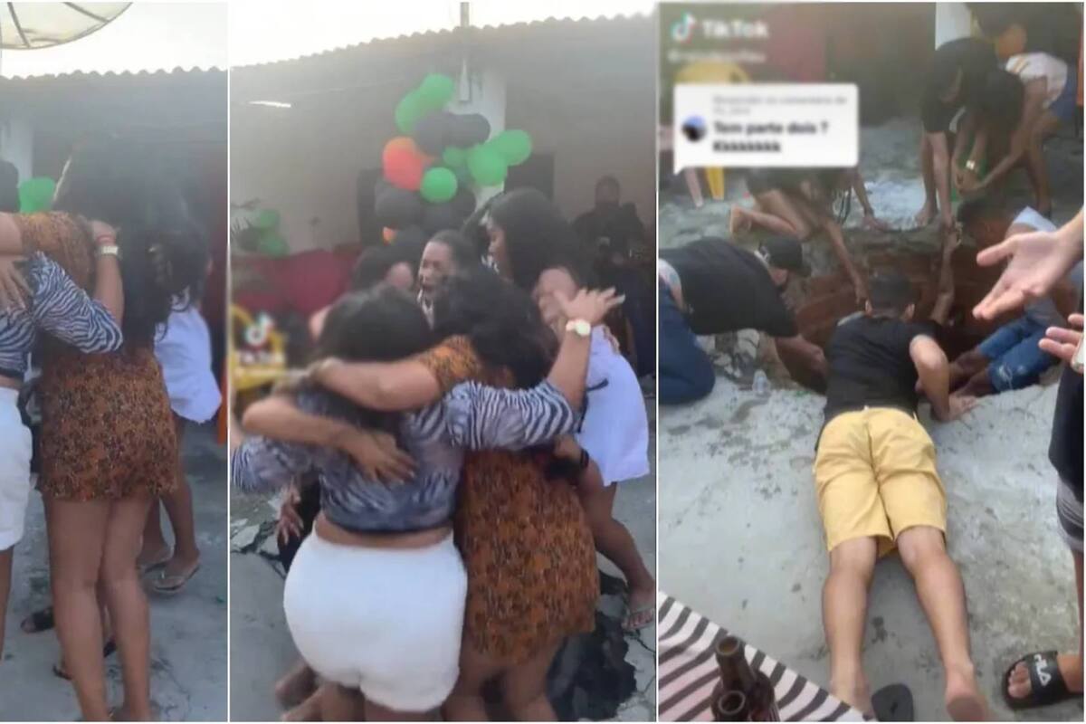 Mujeres de Brasil caen en socavón mientras bailaban en una fiesta: VIDEO