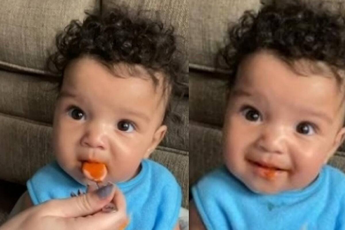 Pequeñita se vuelve viral tras su reacción al probar comida para bebé por primera vez
