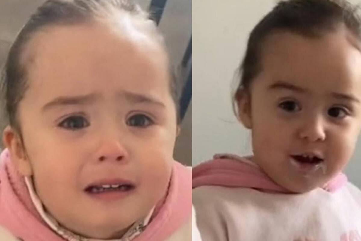 Niña se vuelve viral en TikTok por su reacción antes y después de almorzar
