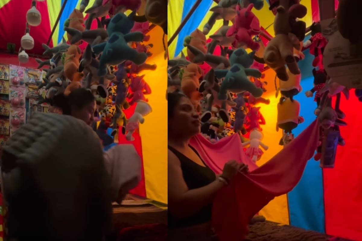 “No todo es alegría en la feria” Joven se vuelve viral mostrando cómo es vivir y dormir en los juegos mecánicos donde labora