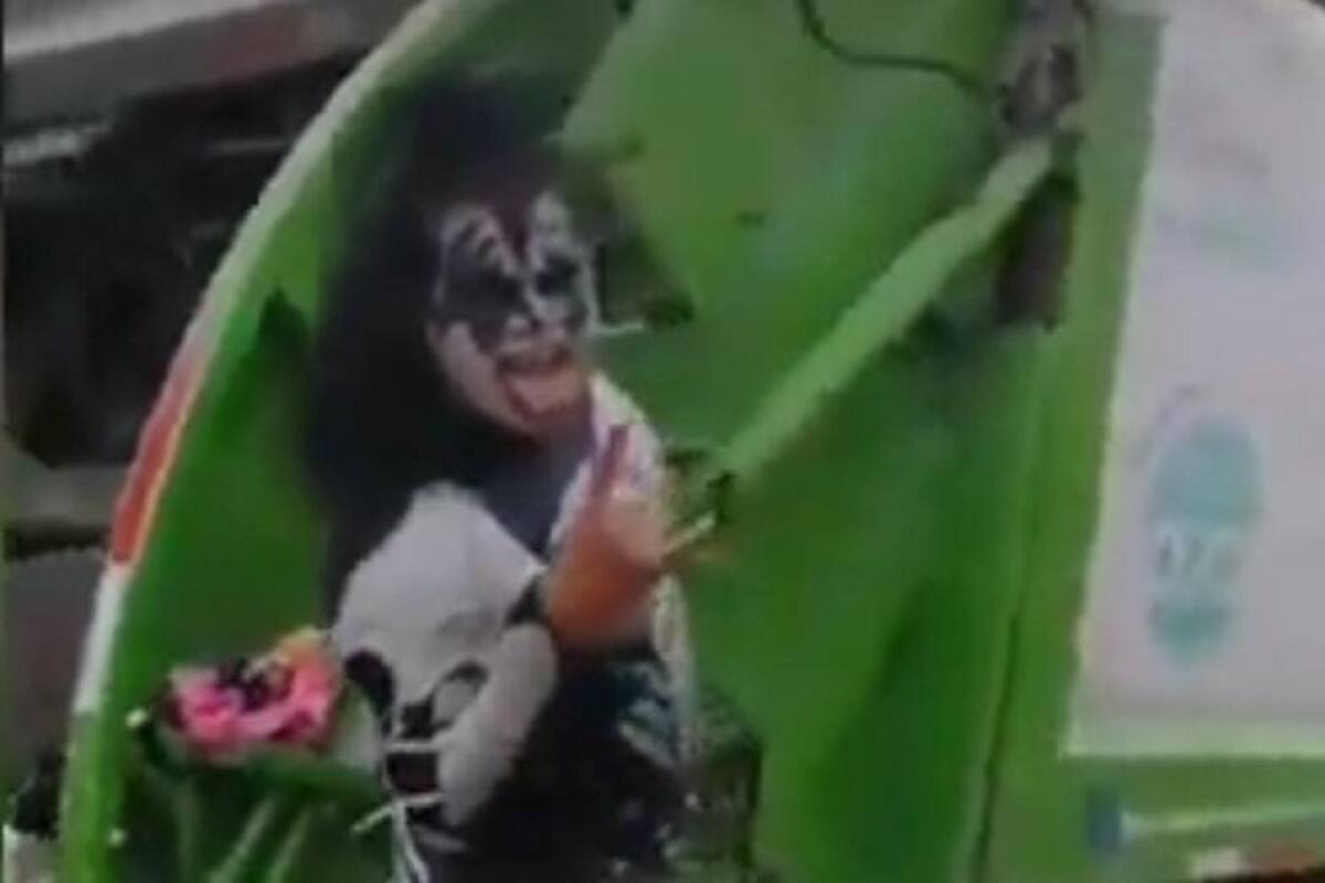 Gene Simmons comparte video de recolector de basura mexicano que se vistió como él