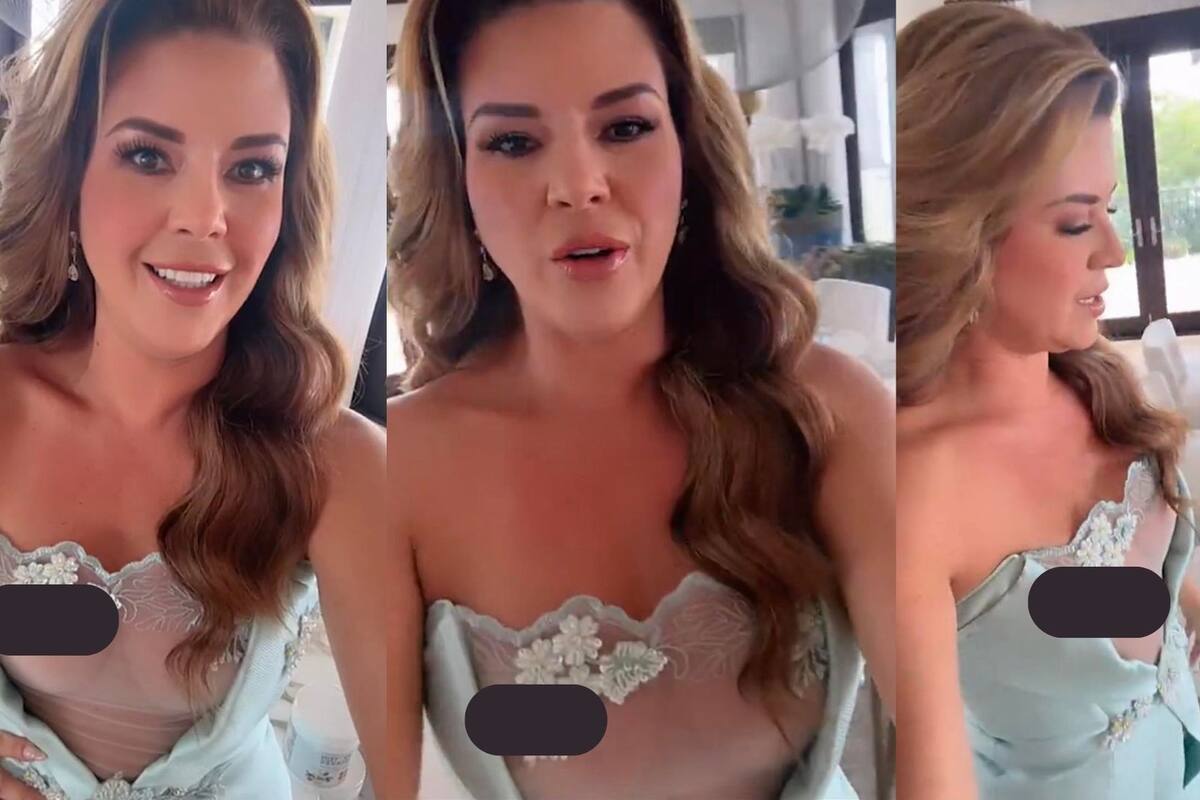 Alicia Machado desata controversia al transparentársele los pechos en video de Instagram