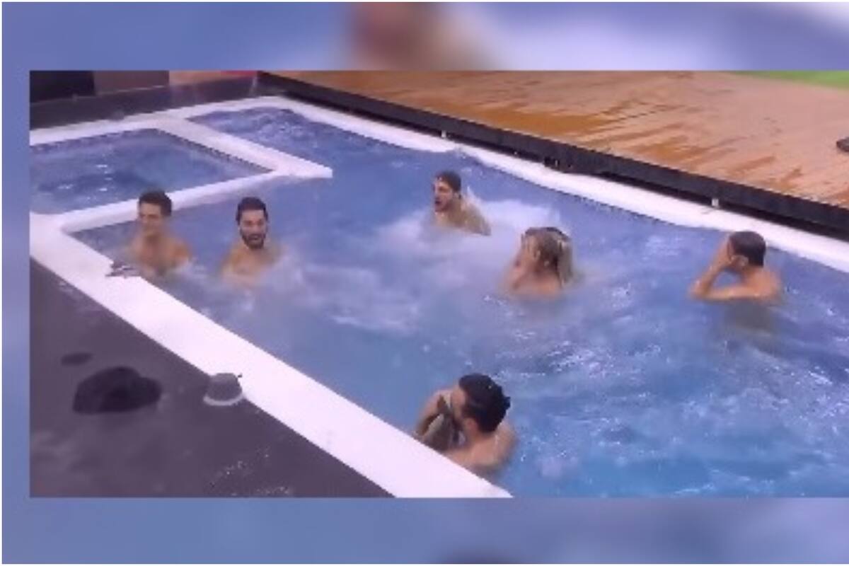 LCFDLF: Team infierno cumple su promesa y se lanzan desnudos a la alberca