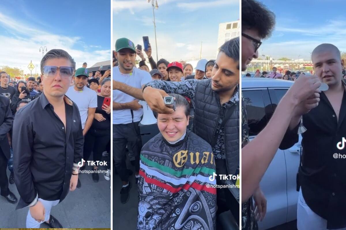 Fofo Márquez se hace viral por raparse la cabeza por una camioneta