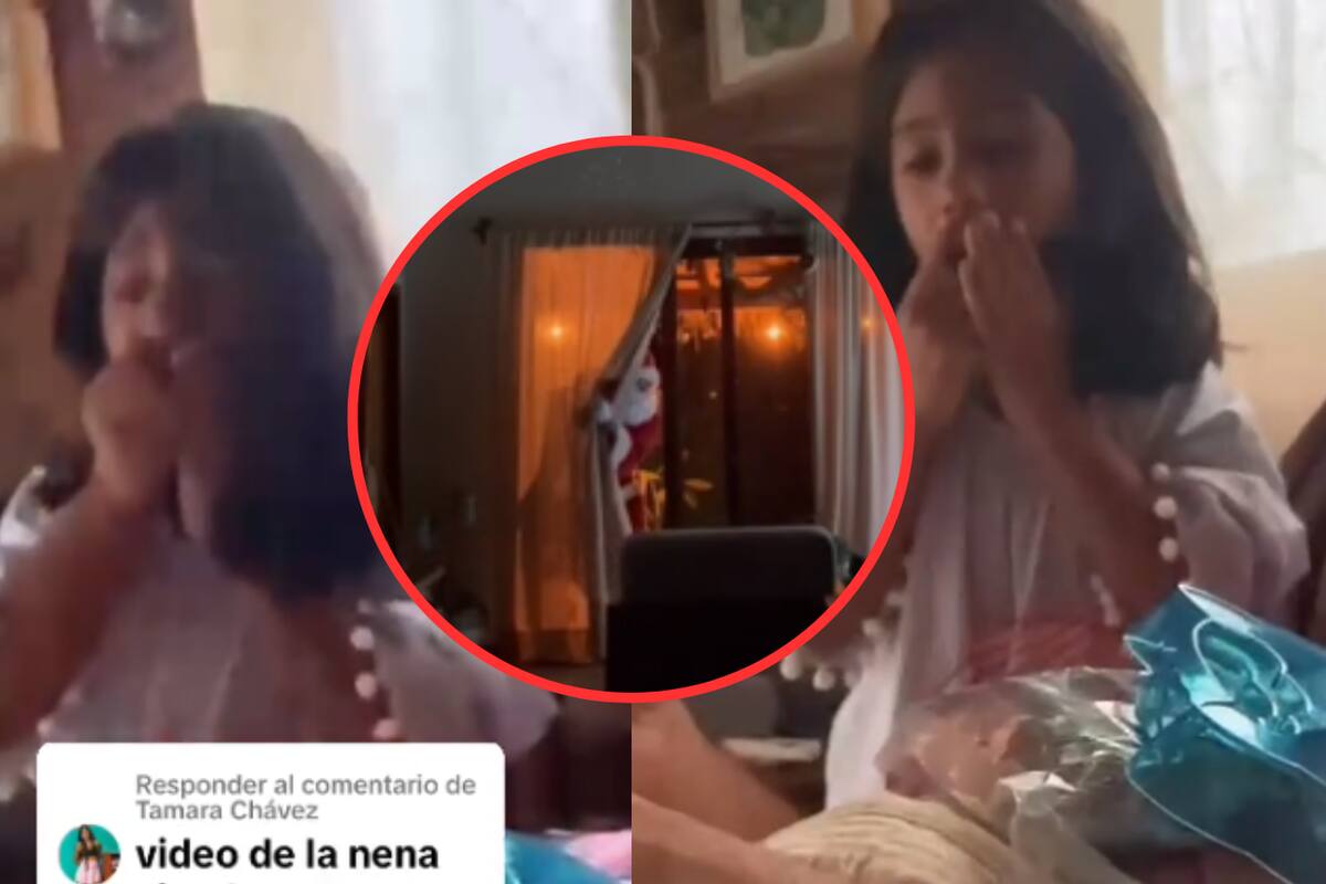 Viral: Niña examina cámaras de seguridad y descubre a Santa Claus en acción