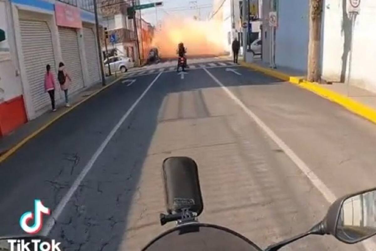 TikTok: Joven capta el momento en que explota una panadería
