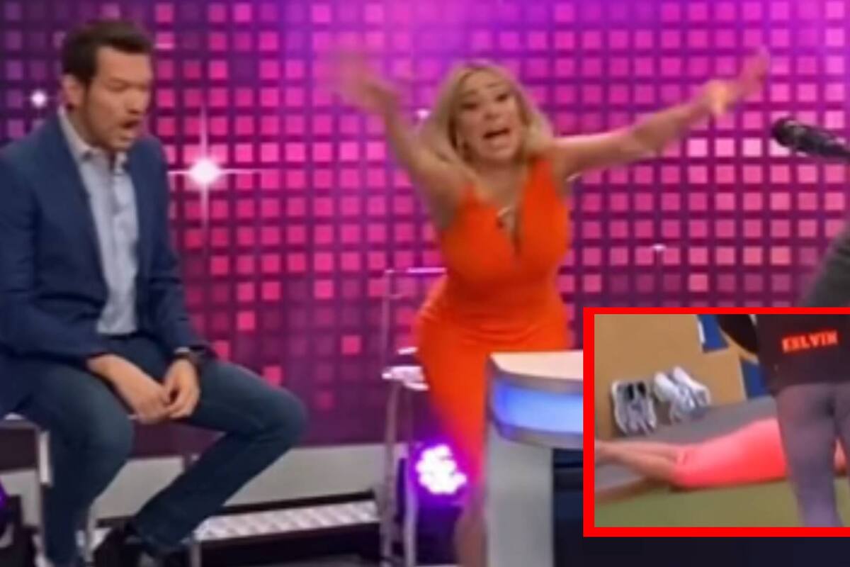 Gritan 'gata' y Cristina Eustace se nos va de boca al suelo